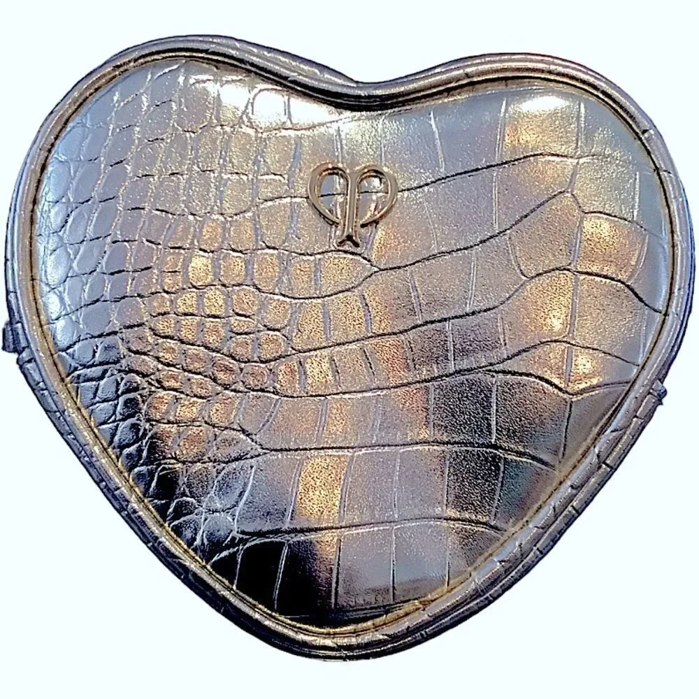 CLE DE PEAU HEART GOLD BEAUTY BAG COSMETIC BAG, POUCH.